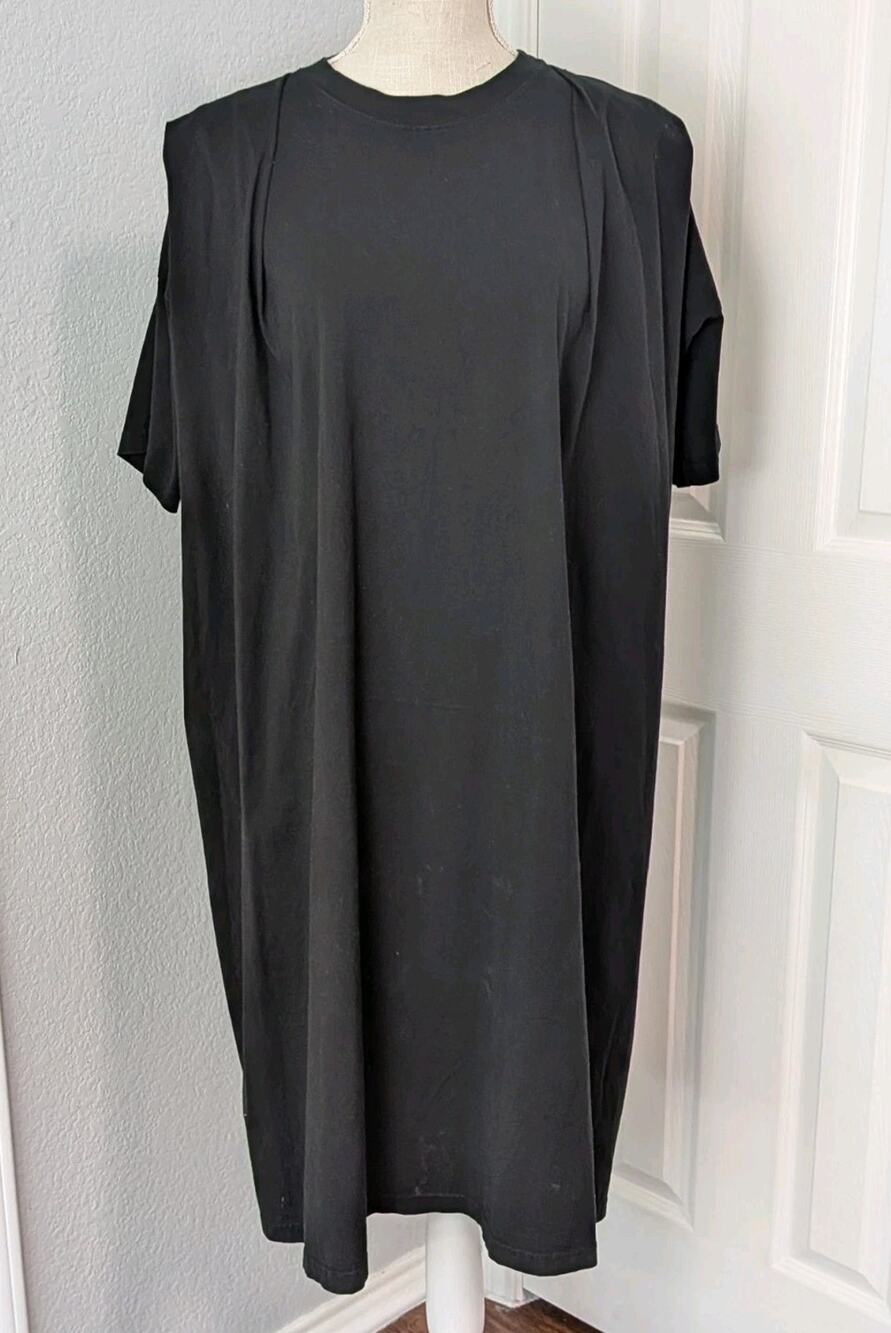 ZUCCa Japan Dress Black Lagenlook Minimalist. Size Medium Oversized